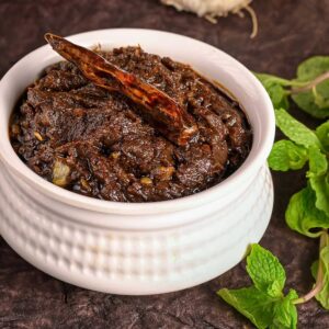 Mint Pickle (Pudina Pachadi)