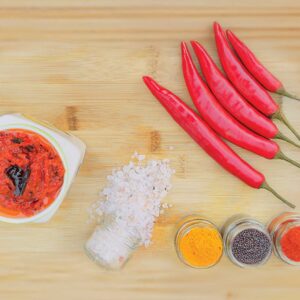 Red Chilli Pickle (Erra Mirapakaya Pachadi)